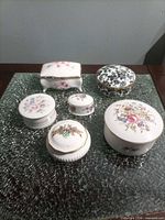 All six closed boxes grouped