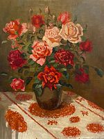 Front view of painting showing full composition