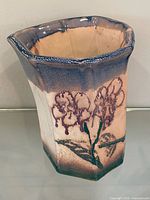 Full view of signed ceramic vase