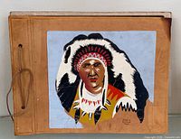 Front cover showing painted portrait and Town of Orillia stamp