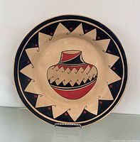 Front view of entire plate showing design