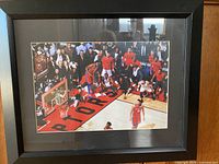 Full view of framed print showing image and mat