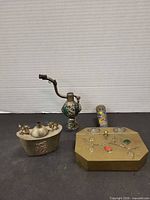 All three items grouped: silent butler closed, incense burner, water pipe
