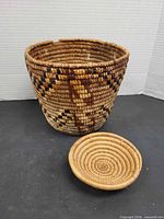 Large basket and small bowl overview