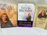Group shot showing all three Sylvia Browne books front covers