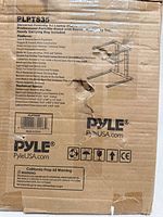 Box front showing model PLPTS35 and outline image of stand