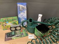 Group shot of all eight garden items