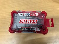 Front view of sealed Diablo drill bit set case