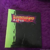 Front cover of the sports card album