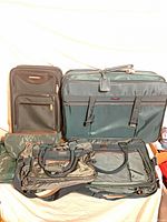 Group view of all five luggage pieces displayed together