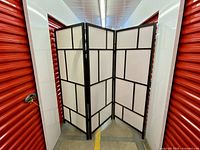 Full view of 3-panel divider standing open