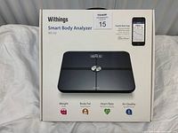 Front of retail box showing scale image and key features