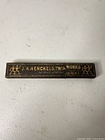 Closed J.A. Henckels Twin Works box top view