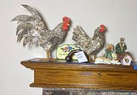 Overall mantel view with all decor items