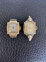 Both vintage women’s wristwatches front view