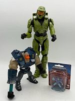 Group shot of all three figures