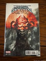 Front cover of bagged Black Vortex Alpha #001 variant comic book