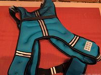 Front view of weighted vest showing overall design and condition