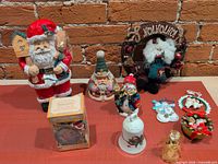 Group shot of all Christmas items on table