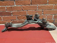 Full view of resin branch with birds