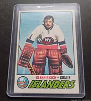 Front view of Glenn Resch O-Pee-Chee card in plastic sleeve