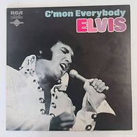 Front cover of Elvis Presley C'mon Everybody LP, showing RCA Camden logo and performer image