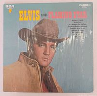 Front cover of Elvis Presley Flaming Star LP in shrink wrap