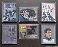 Six sleeved Felix Potvin cards laid out in two rows