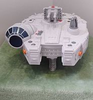 Millennium Falcon exterior, cockpit and top turret visible