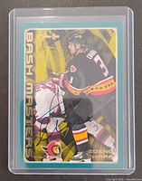 Front view of autographed Zdeno Chara Bash Masters card in protective case
