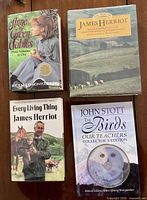 Front covers of the four hardcover books