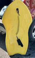 Full view yellow deck side with leash visible