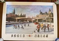 Full view of poster showing artwork, borders and overall condition