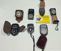 All seven light meters with Primo Star directions leaflet visible
