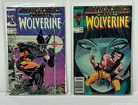 Front view of both bagged and boarded Wolverine issues #1 and #3