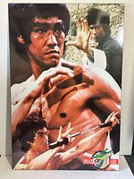 Front view showing Bruce Lee collage artwork