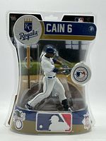 Front view of sealed Lorenzo Cain figure in packaging