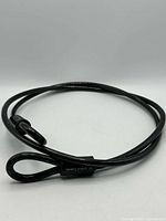 Full view of coiled Master Lock cable