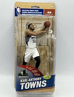 Front of sealed McFarlane SportsPicks Karl-Anthony Towns figure in package