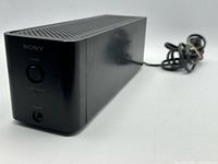 Front angled view of Sony TA-SA100WR amplifier with power cord visible