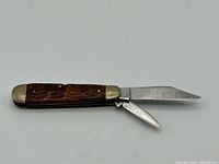 Knife with both blades open showing full view