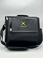 Front view showing Xbox embroidered logo and front pocket