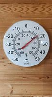 Front of round BIOS wall-mount dial thermometer