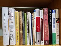 Front view of the collection showing main titles such as The Evolution of God and Lost Christianities