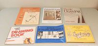 All six art instruction books front covers visible