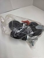bagged set of caster wheels