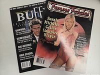 Both magazines side by side showing full covers