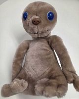 Front view showing entire plush with eyes, limbs and texture