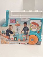 Front of boxed Mega Bloks Fisher-Price 2-in-1 Food Truck Kitchen