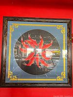 Square framed koi fish artwork